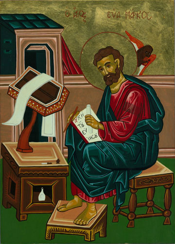 St Mark Icon by Olga Christine