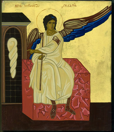 White Angel Icon by Olga Christine