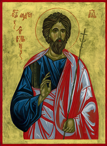 St Andrew Icon by Rose Lukjanenko